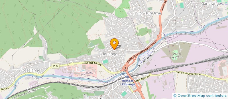 localisation de l'entreprise SCI PHILIPPE DEBUSSY  CLOUANGE