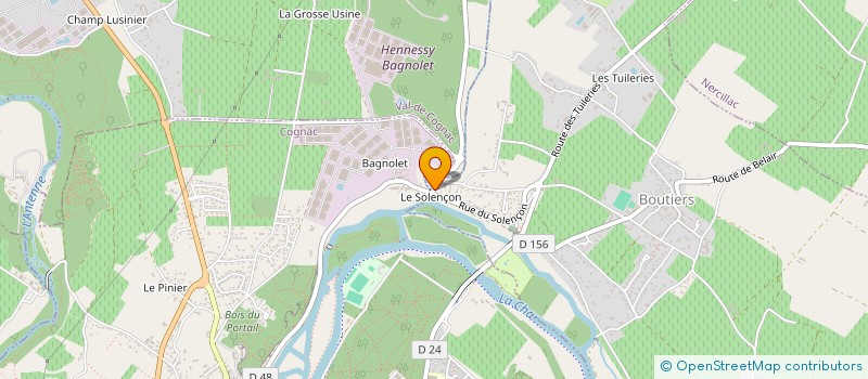 localisation de l'entreprise SCI PHILIPPE DENFERT  BOUTIERS-SAINT-TROJAN
