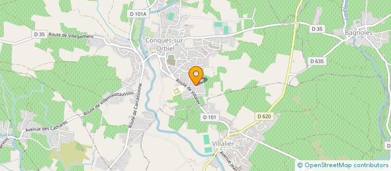 localisation de l'entreprise SCI PHILIPPE ET ASSOCIES  CONQUES-SUR-ORBIEL