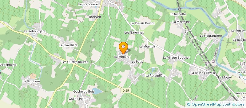 localisation de l'entreprise SCI PHILIPPE ET THIERRY MENARD  MONNIERES