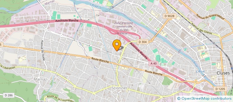 localisation de l'entreprise SCI PHILIPPE MOLLIEX  SCIONZIER