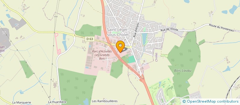 localisation de l'entreprise SCI PHILIPPE RAOUX  SAINT-LEGER-SOUS-CHOLET