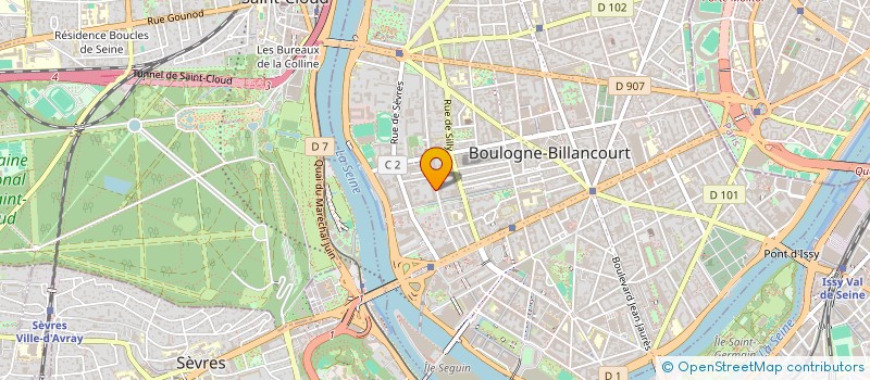 localisation de l'entreprise SCI PHILIPPE ROBERT à BOULOGNE-BILLANCOURT
