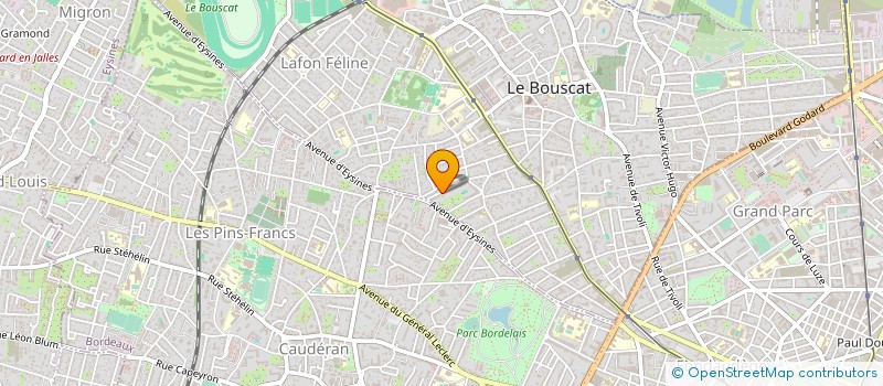 localisation de l'entreprise SCI PHILIPPES  LE BOUSCAT