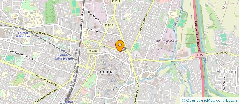 localisation de l'entreprise SCI PHILIPPI  COLMAR