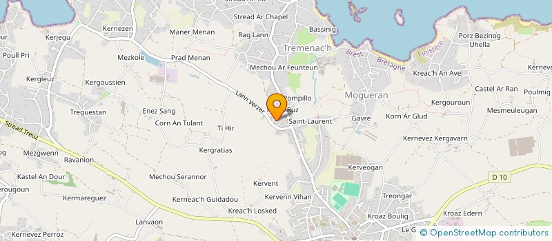 localisation de l'entreprise SCI PHILIPPOT  PLOUGUERNEAU