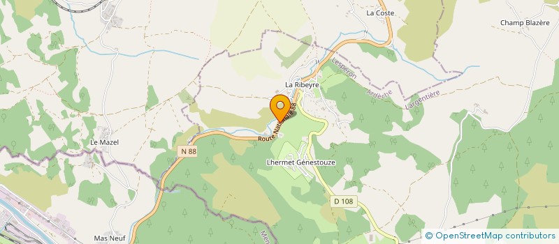 localisation de l'entreprise SCI PHILIPPOT  LANARCE