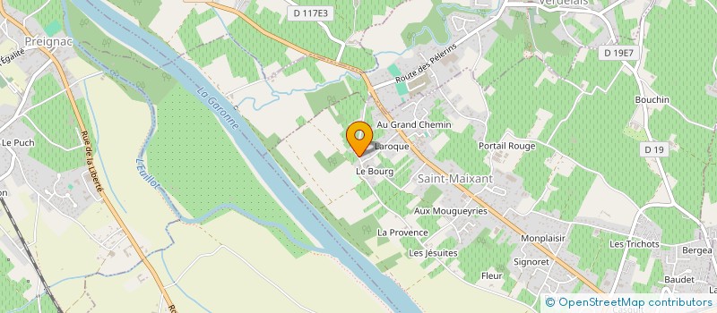 localisation de l'entreprise SCI PHILISA 33  SAINT-MAIXANT