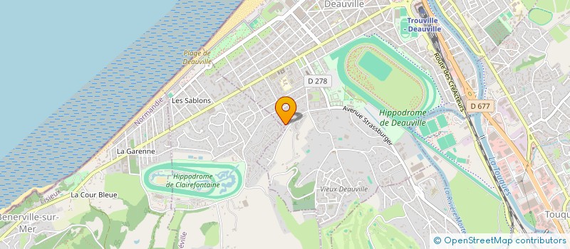 localisation de l'entreprise SCI PHILISA à DEAUVILLE