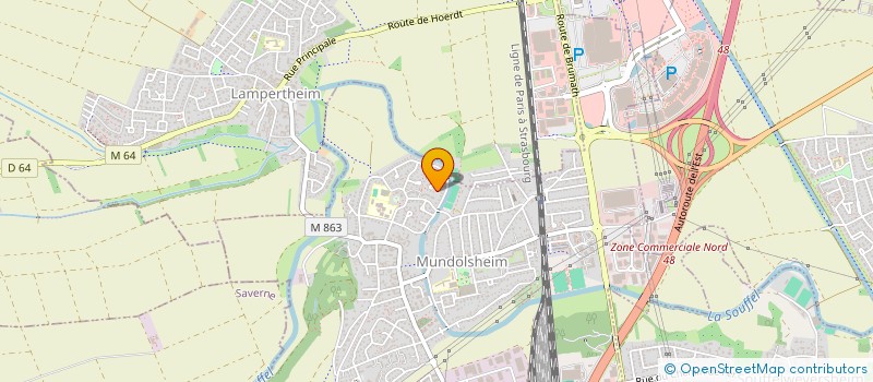 localisation de l'entreprise SCI PHILISA  MUNDOLSHEIM