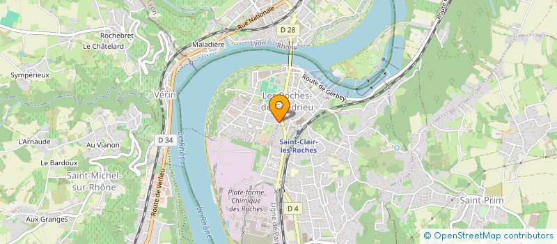 localisation de l'entreprise SCI PHILLISTINE  LES ROCHES-DE-CONDRIEU