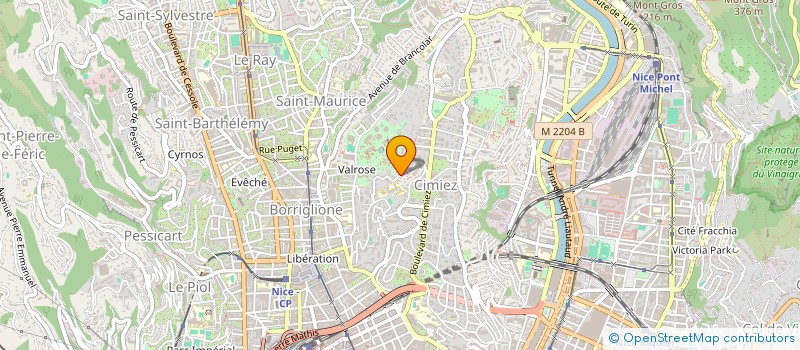 localisation de l'entreprise SCI PHILLOD à NICE