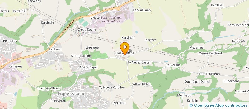 localisation de l'entreprise SCI PHILMAR  ERGUE-GABERIC