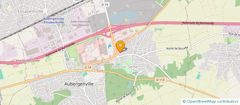 localisation de l'entreprise SCI PHILMAR  FLINS-SUR-SEINE