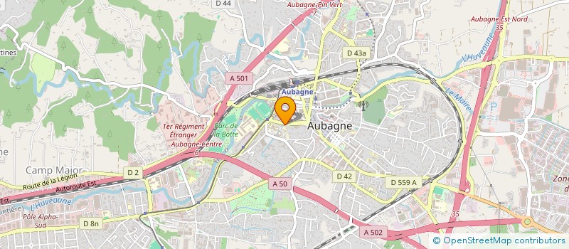 localisation de l'entreprise SCI PHILMARI à AUBAGNE