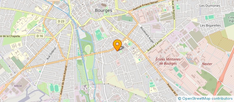 localisation de l'entreprise SCI PHILMO  BOURGES