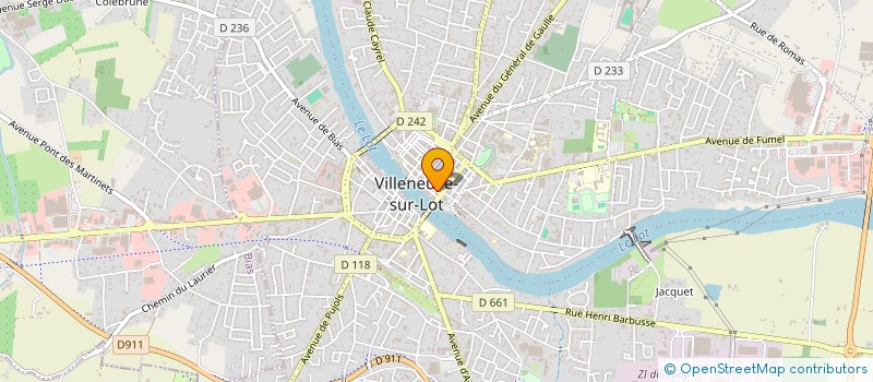 localisation de l'entreprise SCI PHILNAT  SAINTE-COLOMBE-DE-VILLENEUVE