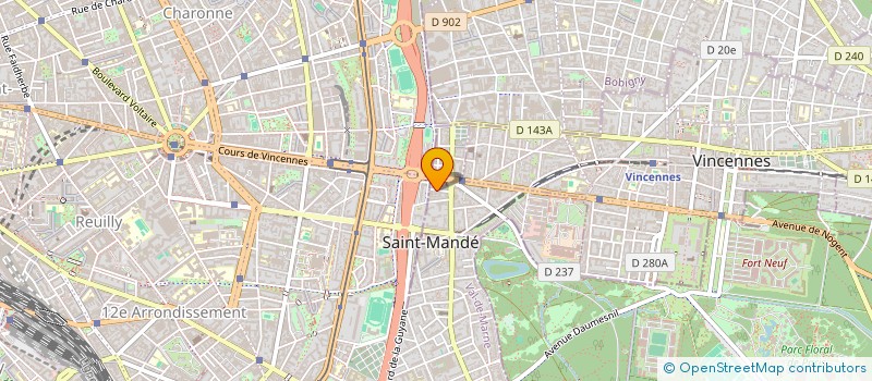 localisation de l'entreprise SCI PHILNATH à SAINT-MANDE