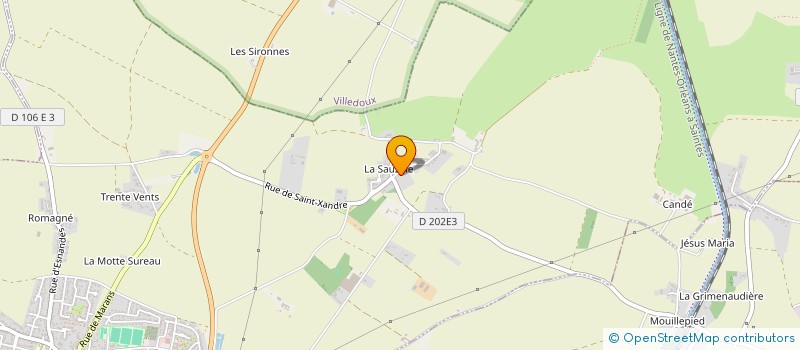 localisation de l'entreprise SCI PHILO  SAINT-XANDRE