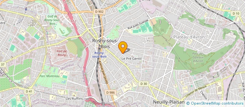 localisation de l'entreprise SCI PHILO à ROSNY-SOUS-BOIS