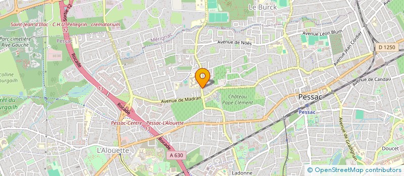 localisation de l'entreprise SCI PHILOMENE à PESSAC