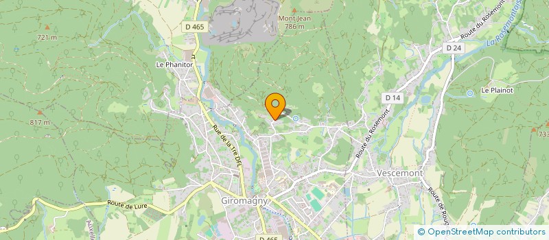 localisation de l'entreprise SCI PHILOMENE à GIROMAGNY