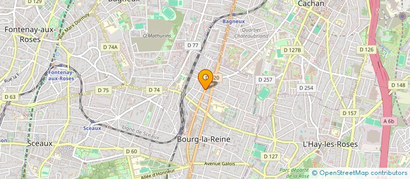 localisation de l'entreprise SCI PHILOR à BOURG-LA-REINE