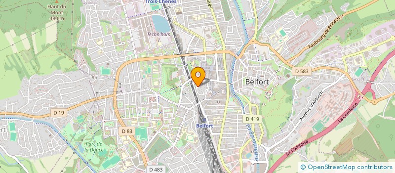 localisation de l'entreprise SCI PHILORIANE à BELFORT