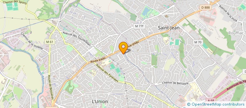 localisation de l'entreprise SCI PHILOS à L'UNION