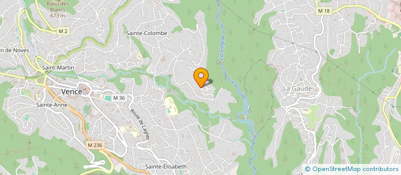 localisation de l'entreprise SCI PHILOUTI  VENCE