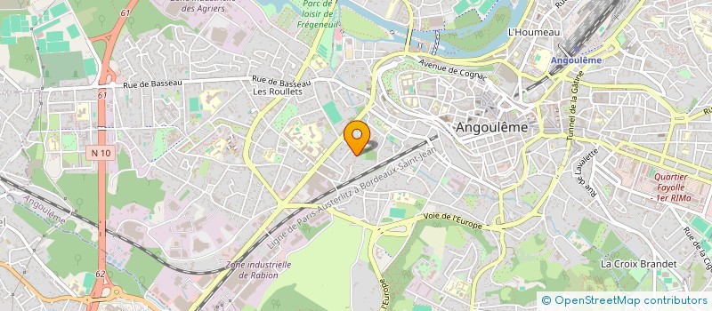 localisation de l'entreprise SCI PHILOXENIA à ANGOULEME