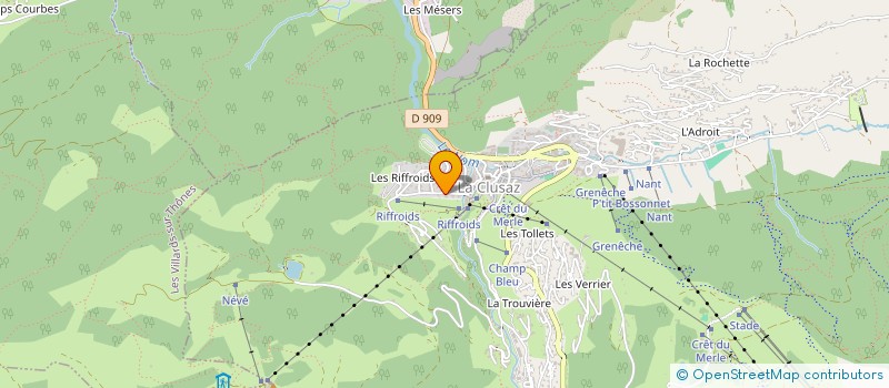 localisation de l'entreprise SCI PHILP à LA CLUSAZ