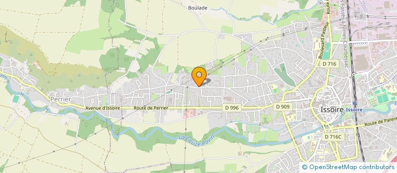 localisation de l'entreprise SCI PHILPATALEX  ISSOIRE