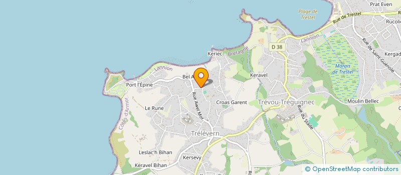 localisation de l'entreprise SCI PHILTRE  TRELEVERN