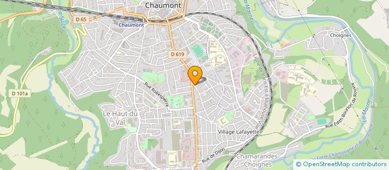 localisation de l'entreprise SCI PHILVA à CHAUMONT