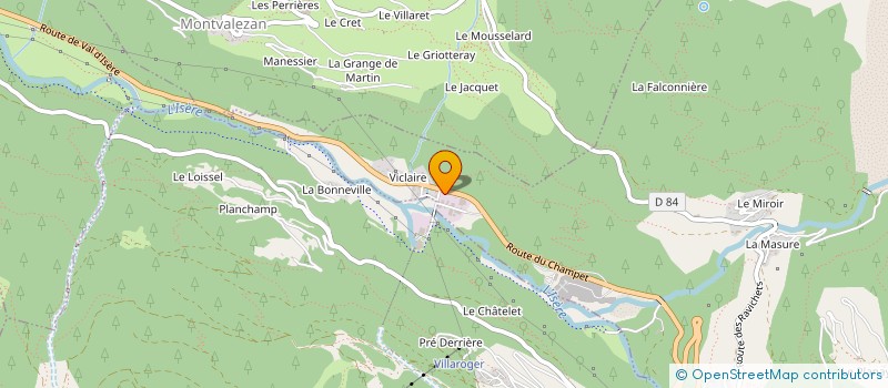 localisation de l'entreprise SCI PHILVAL  SAINTE-FOY-TARENTAISE