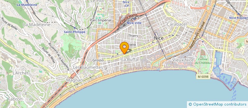 localisation de l'entreprise SCI PHILVIAL  NICE