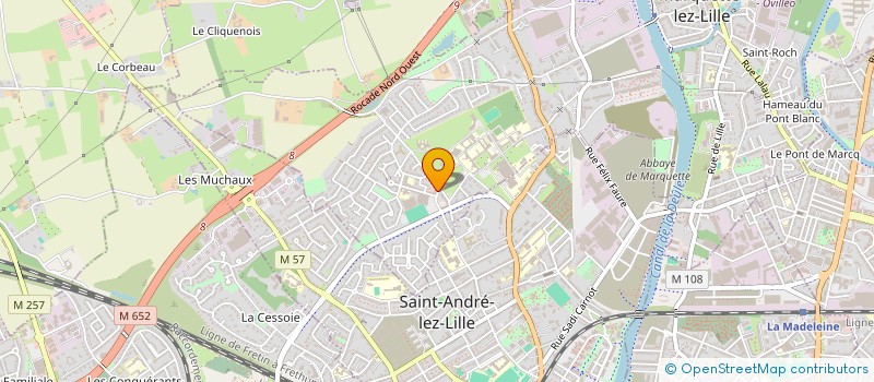 localisation de l'entreprise SCI PHILY  MARQUETTE-LEZ-LILLE