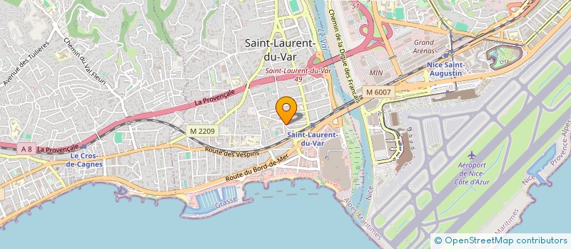 localisation de l'entreprise SCI PHIMA à SAINT-LAURENT-DU-VAR