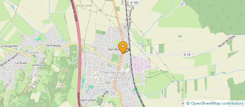 localisation de l'entreprise SCI PHIMA  SENNECEY-LE-GRAND