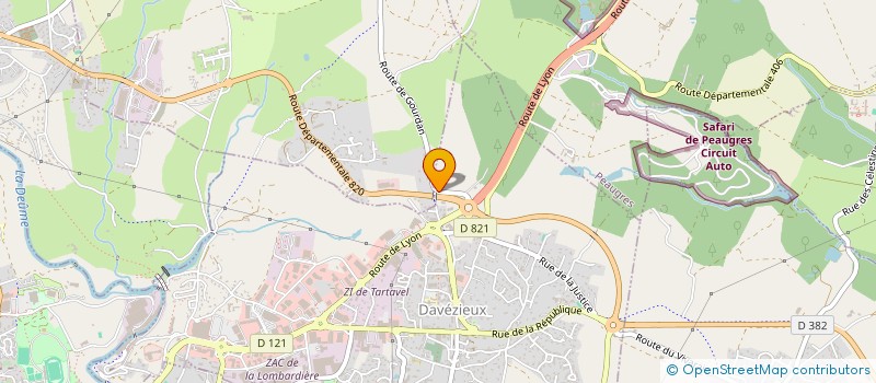 localisation de l'entreprise SCI PHIMARILIE  DAVEZIEUX