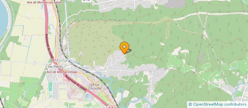 localisation de l'entreprise SCI PHIMO  MORNAS