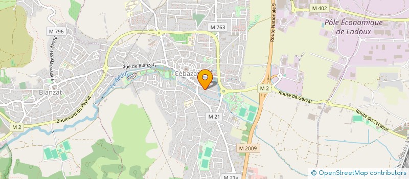 localisation de l'entreprise SCI PHIMOU  CEBAZAT