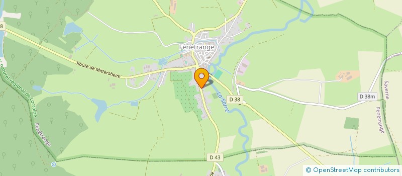 localisation de l'entreprise SCI PHINAT  FENETRANGE