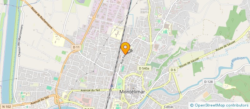 localisation de l'entreprise SCI PHINAT GESTION à MONTELIMAR