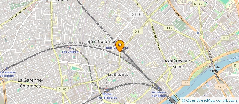 localisation de l'entreprise SCI PHIPA à BOIS-COLOMBES