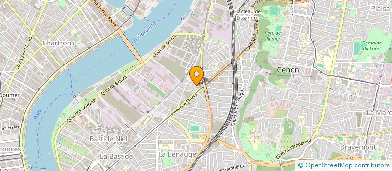 localisation de l'entreprise SCI PHIPAPEY  BORDEAUX