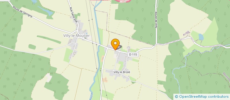 localisation de l'entreprise SCI PHIRAINE  VILLY-LE-MOUTIER