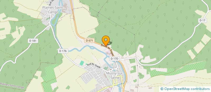 localisation de l'entreprise SCI PHIRALIE  GYE-SUR-SEINE