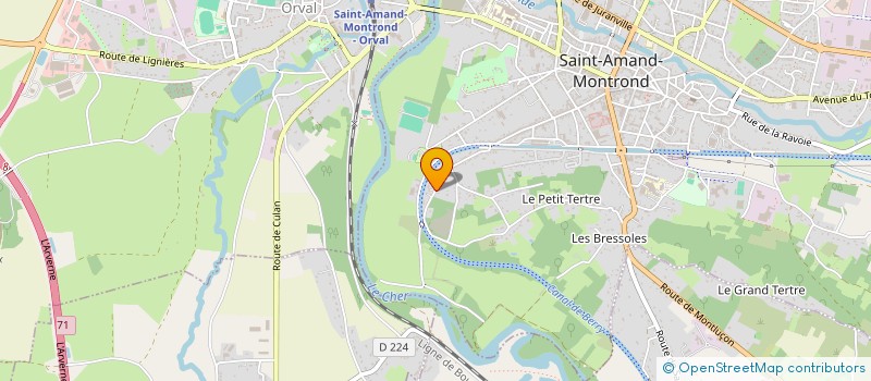 localisation de l'entreprise SCI PHISAGAST  SAINT-AMAND-MONTROND